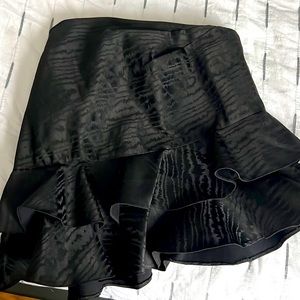 Black asymmetric skirt